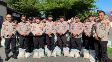 Sambut Idul Adha 1447 H, Kapolres Aceh Tenggara Salurkan Bantuan Beras dari Kapolda Aceh kepada Personel