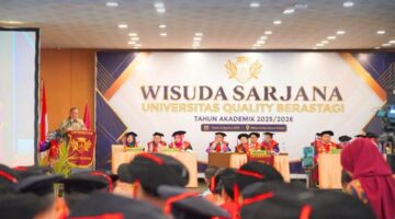 Dorong Generasi Inovatif, Bupati Karo Hadiri Wisuda Sarjana Universitas Quality Berastagi