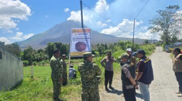 Himbauan Zona Merah, Dandim 0205/TK Gelar Patroli Seputaran Gunung Sinabung