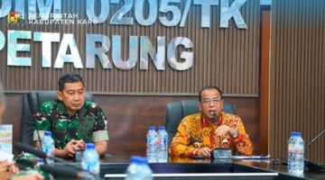 Bupati Karo Bersama Pangdam I/BB Bahas Kesiapsiagaan Pasukan Penanggulangan Erupsi Gunung Sinabung