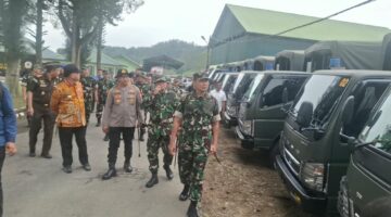 Siagakan 1.279 Pasukan Gabungan, Pangdam I/BB Pimpin Apel Antisipasi Aktifitas Gunung Sinabung